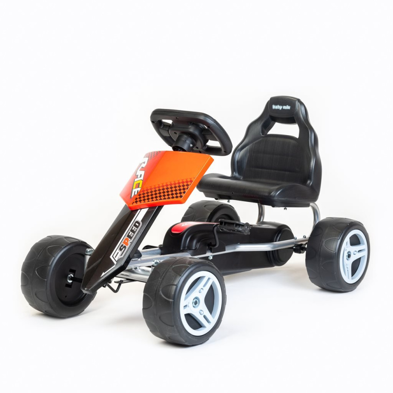 Dětská šlapací motokára Baby Mix Speedy červená