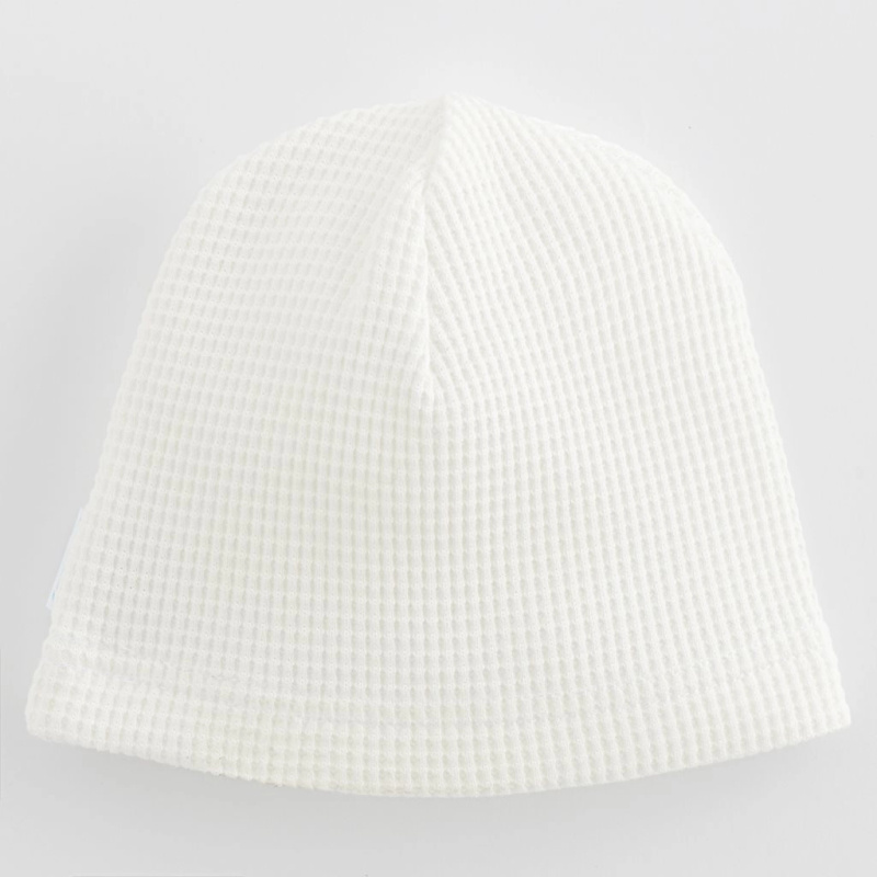 Kojenecká bavlněná čepička NEW BABY Luxury Clothing bílá