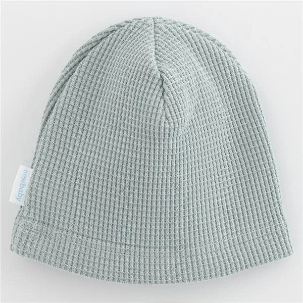 Kojenecká bavlněná čepička NEW BABY Luxury Clothing šedá