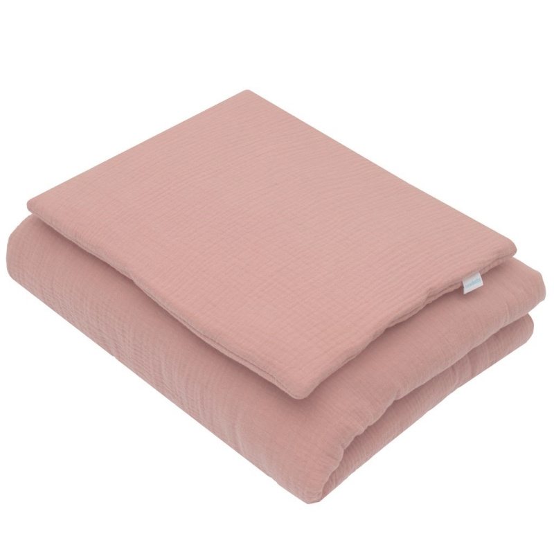 Mušelínová sada s výplní 70 × 80 cm růžová New Baby