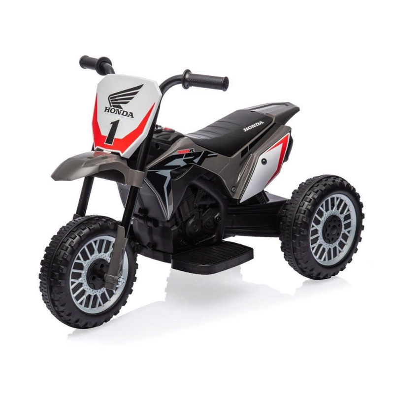 Elektrická dětská motorka BABY MIX HONDA CRF 450R, šedá