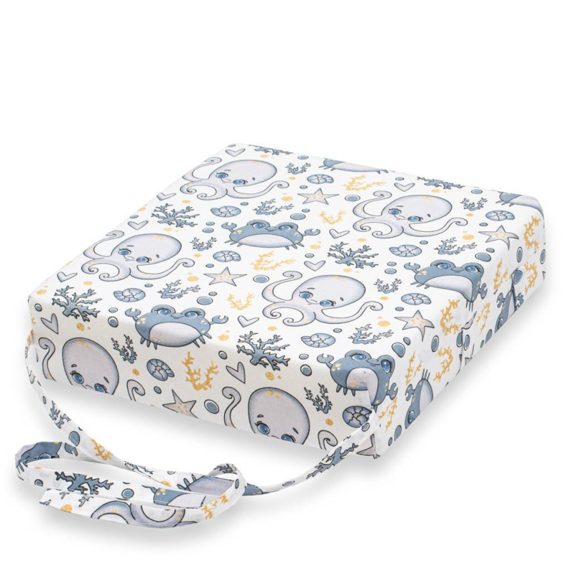 Dětský podsedák na židli New Baby Basic chobotnice modrý