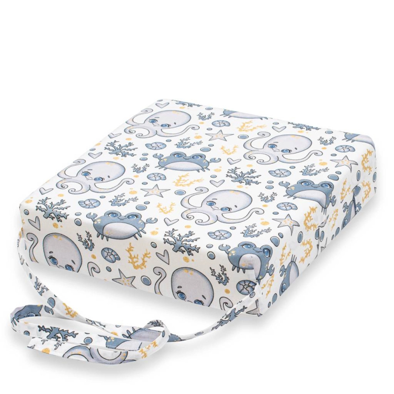 Dětský podsedák na židli New Baby Basic chobotnice modrý