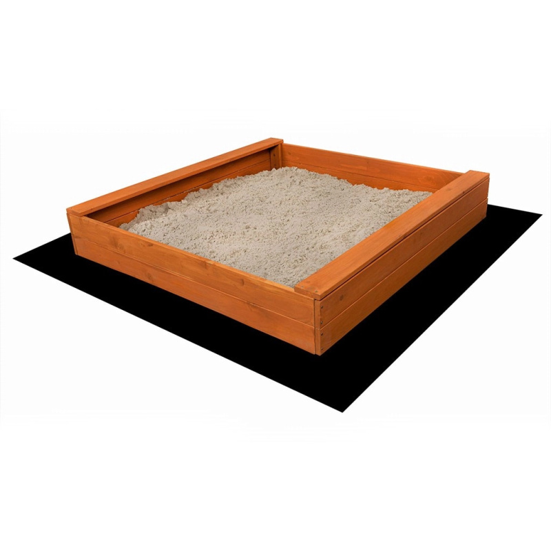 Dřevěné pískoviště s lavičkami BABY MIX 120 × 120 cm
