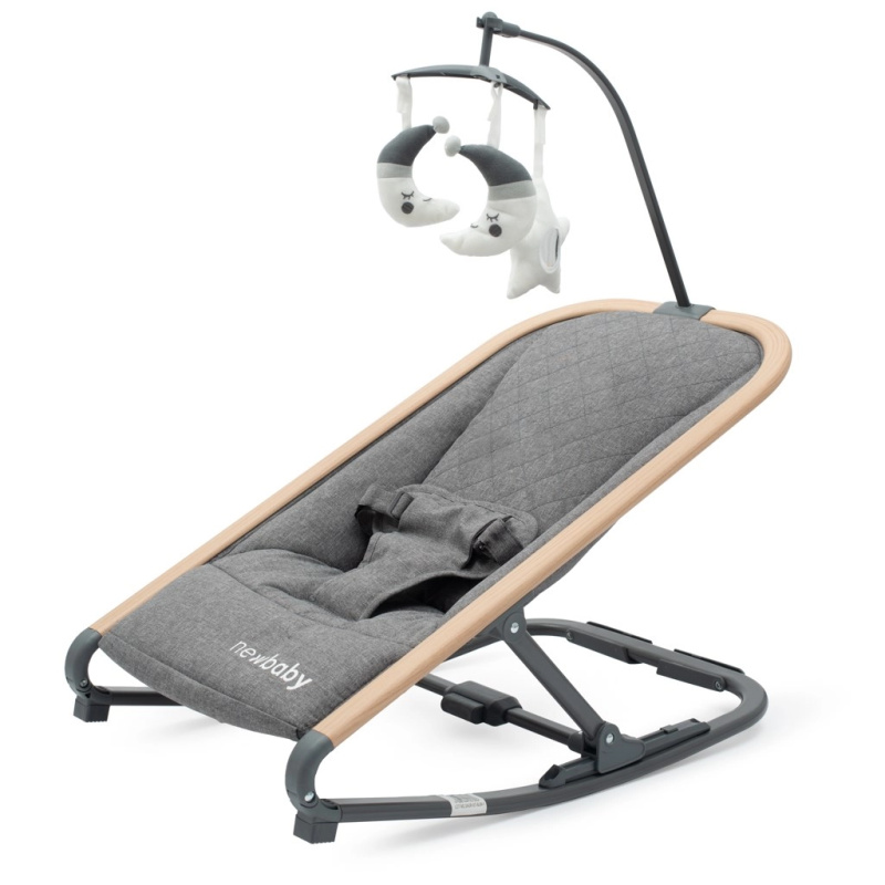 Dětské houpací lehátko New Baby Snuggle šedé
