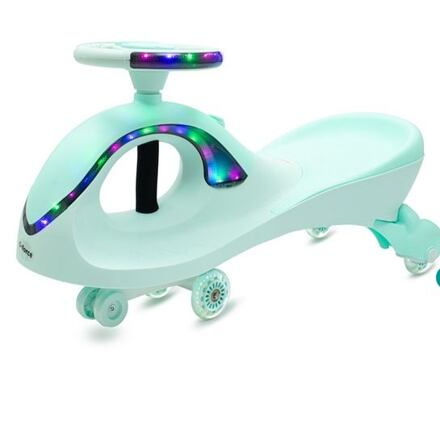 Baby Mix Gravitační odrážedlo pro děti s LED G-Force zelené