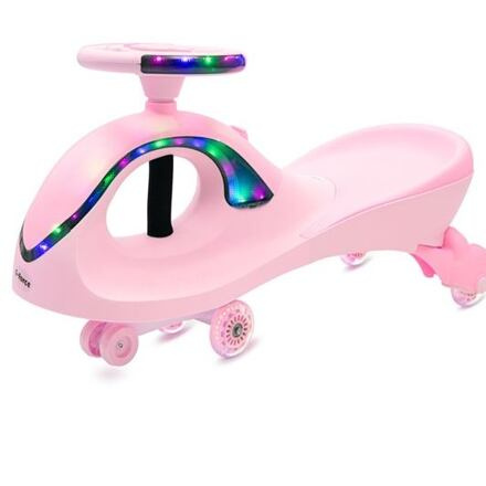 Baby Mix G-Force Gravitační odrážedlo pro děti s LED růžové
