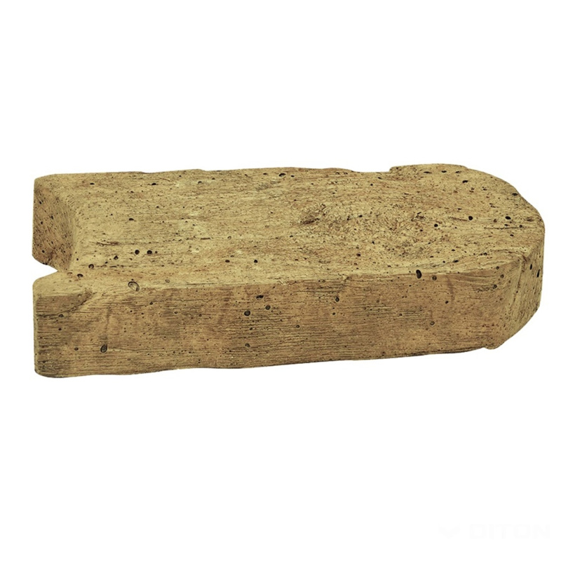 DITON Trávníkový lem imitace dřeva, dub světlý, 25 x 12 x 4,5 cm