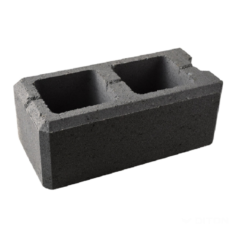 DITON Zdicí prvek VISO koncový černý 40 x 20 x 15 cm