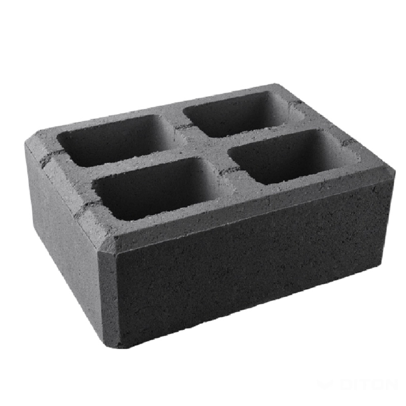 DITON Zdicí prvek VISO sloupkový černý 40 x 30 x 15 cm