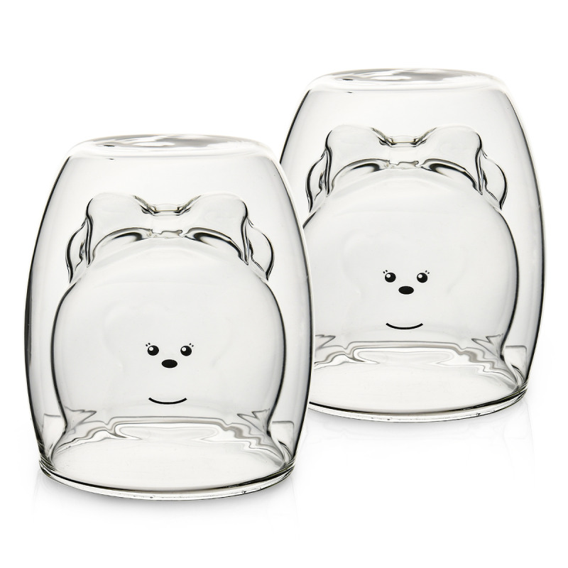 4Home Termo sklenice Hot&Cool Lady Bear 250 ml, 2 ks