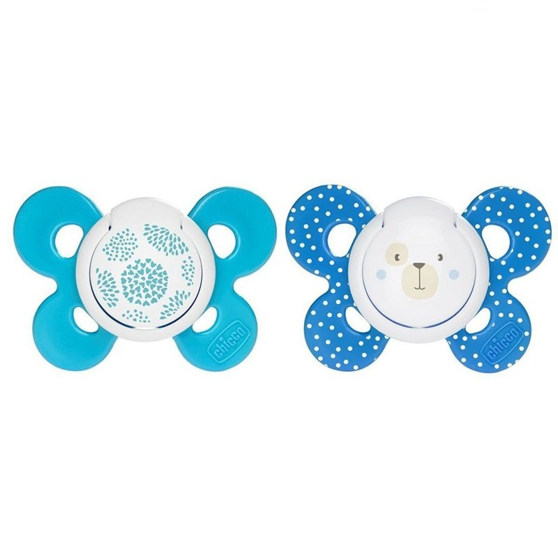 Chicco Physio Comfort 6-16m dudlík Boy-Dots/Bear 2 ks