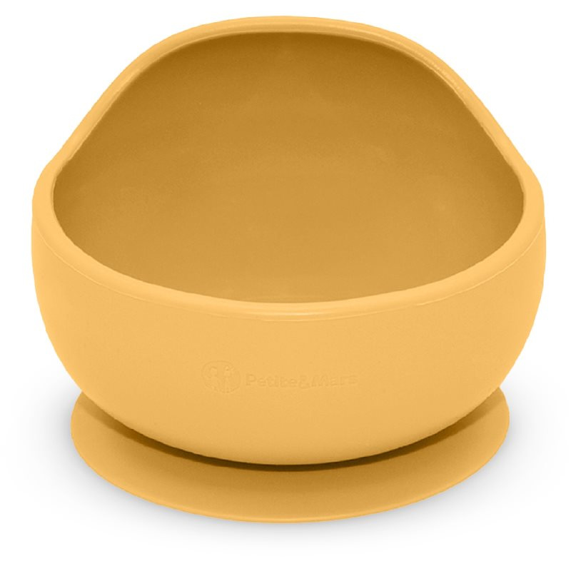 Petite&Mars Take&Match Silicone Bowl miska s přísavkou Intense Ochre 6 m+ 360 ml