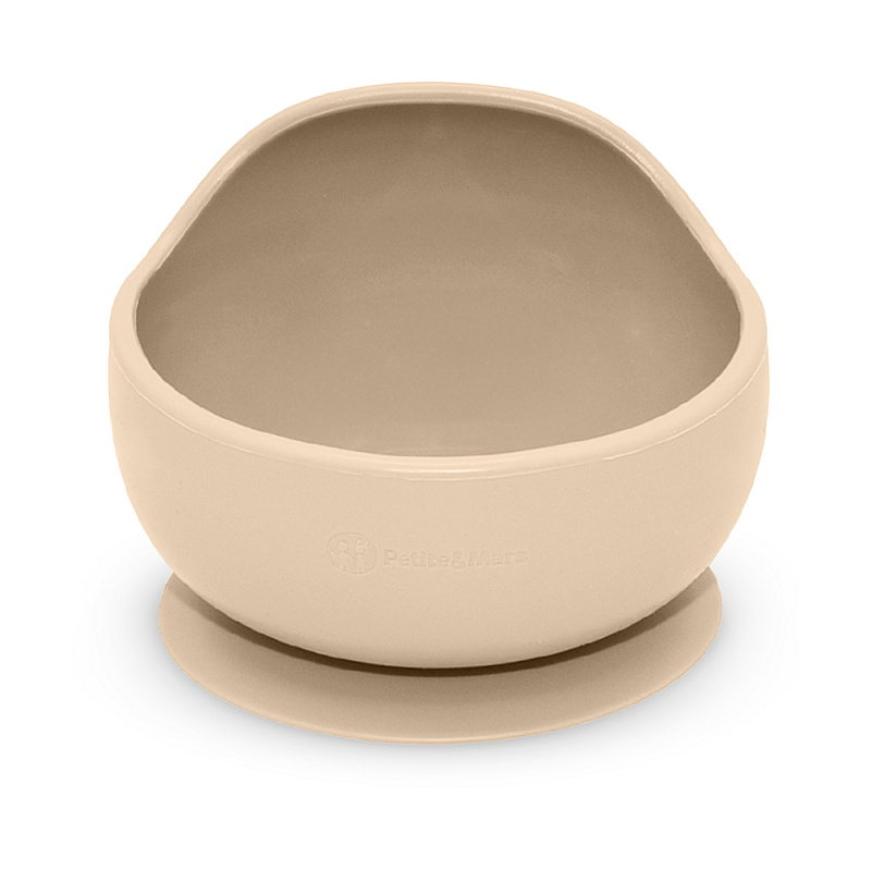 Petite&Mars Take&Match Silicone Bowl miska s přísavkou Desert Sand 6 m+ 360 ml