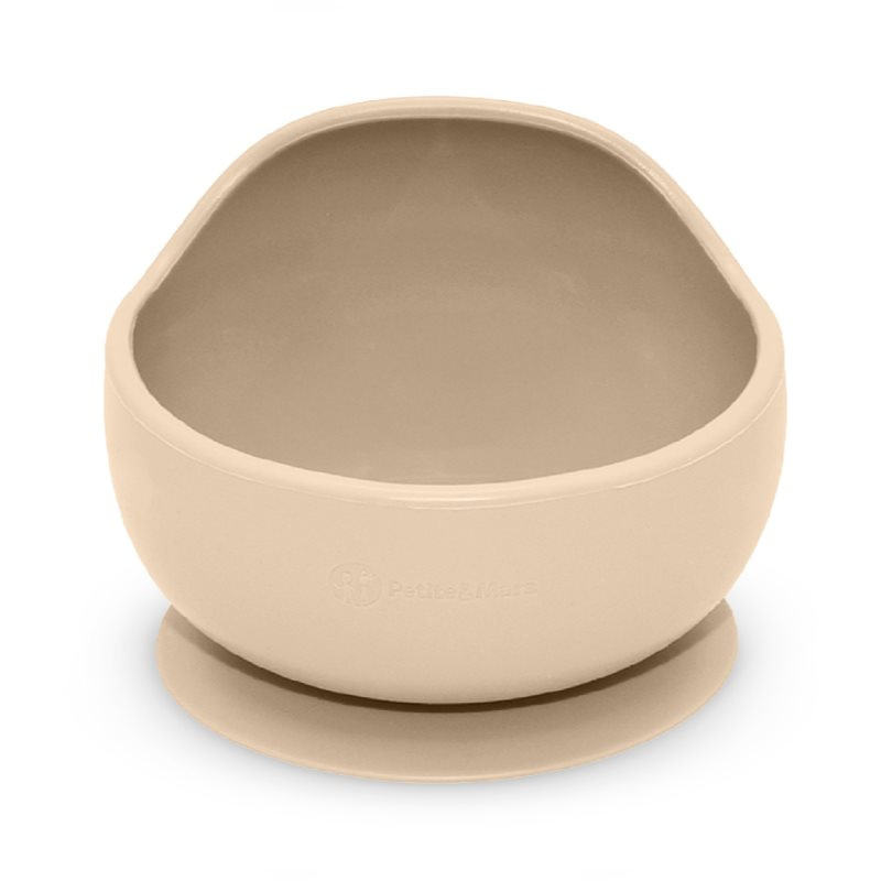 Petite&Mars Take&Match Silicone Bowl miska s přísavkou Desert Sand 6 m+ 360 ml