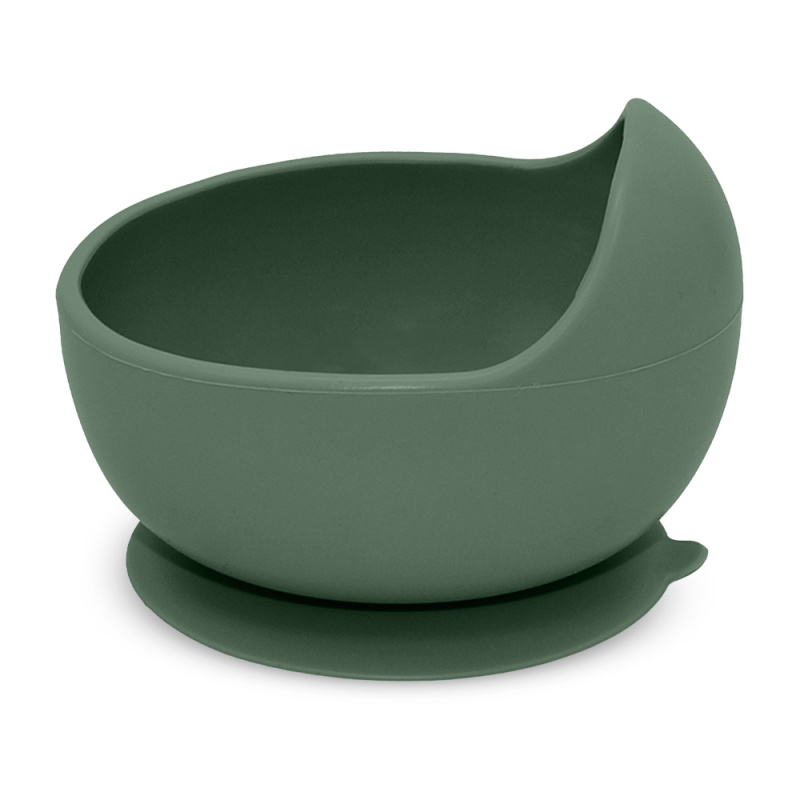 Petite&Mars Take&Match Silicone Bowl miska s přísavkou Misty Green 6 m+ 360 ml