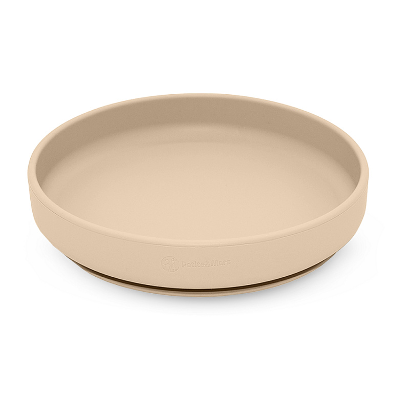 Petite&Mars Take&Match Silicone Plate talíř s přísavkou Desert Sand 6 m+ 1 ks
