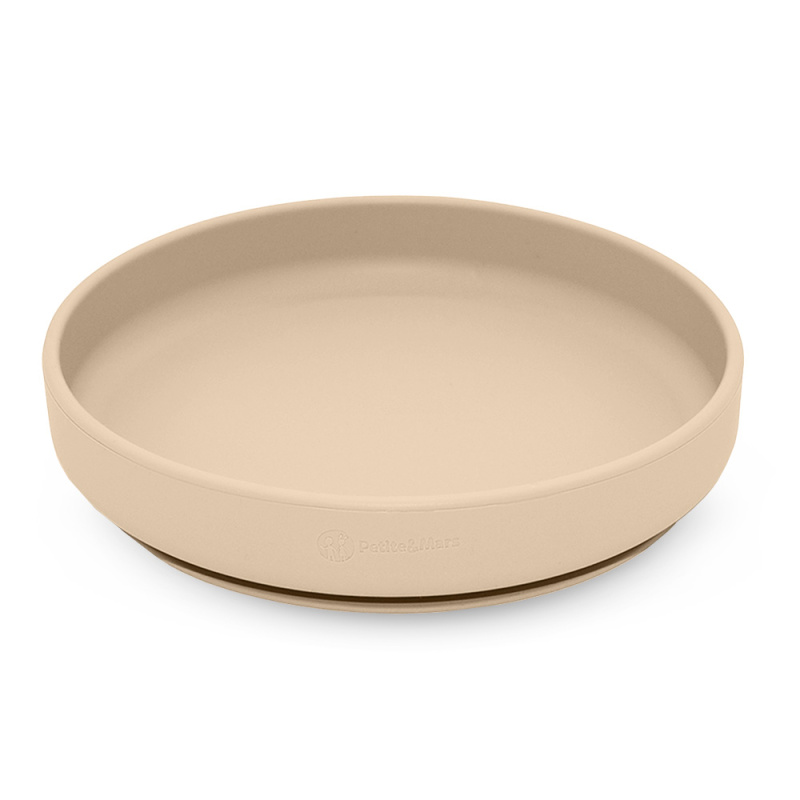 Petite&Mars Take&Match Silicone Plate talíř s přísavkou Desert Sand 6 m+ 1 ks
