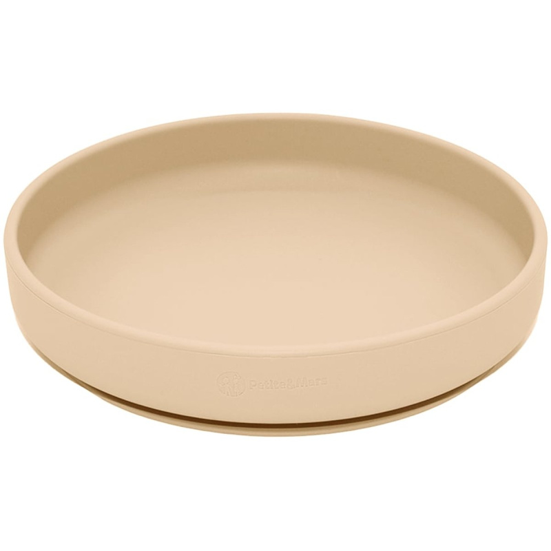 Petite&Mars Take&Match Silicone Plate talíř s přísavkou Desert Sand 6 m+ 1 ks
