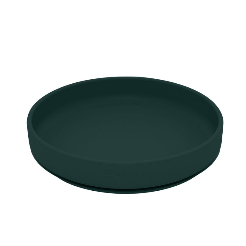 Petite&Mars Take&Match Silicone Plate talíř s přísavkou Misty Green 6 m+ 1 ks