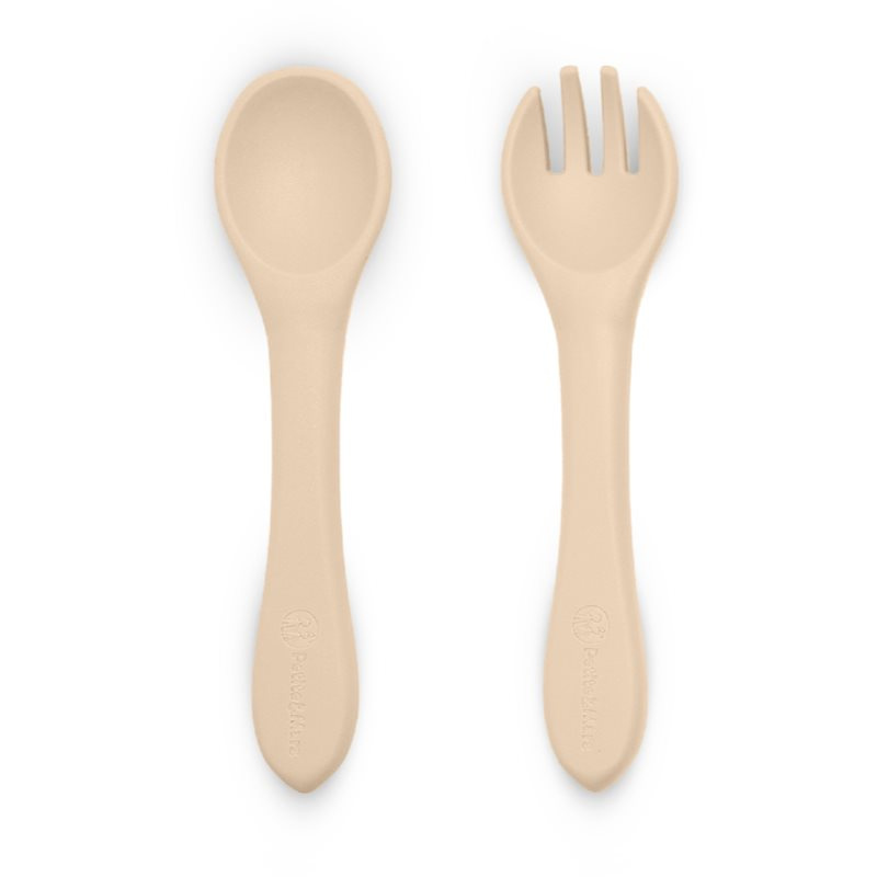 Petite&Mars Take&Match Silicone Cutlery příbor Desert Sand 6 m+ 2 ks