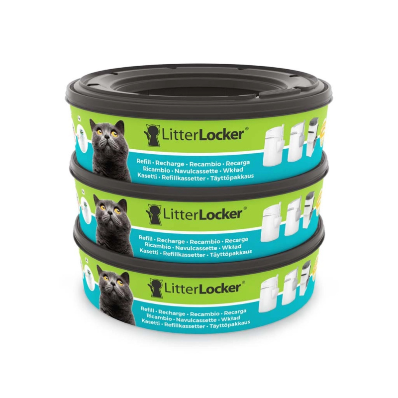 LitterLocker náhradní kazety do koše na kočičí stelivo (3 ks)