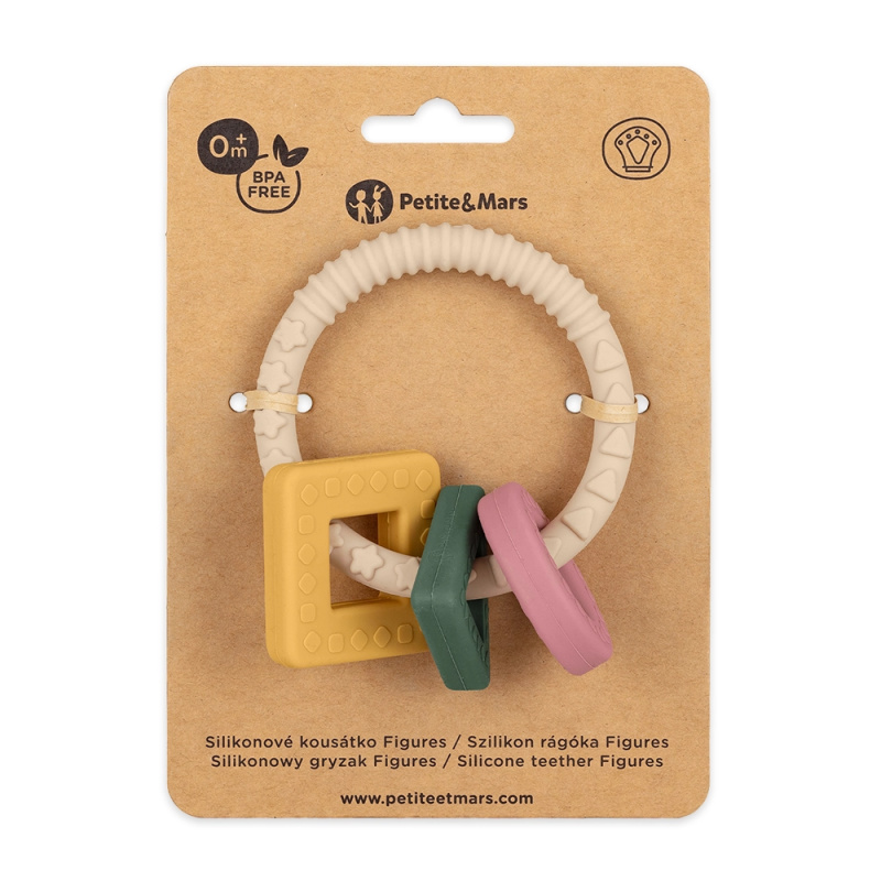 Petite&Mars Kousátko silikonové Figures