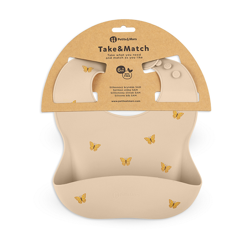 Petite&Mars Take&Match 6m+ bryndák Sand Butterflies 1 ks