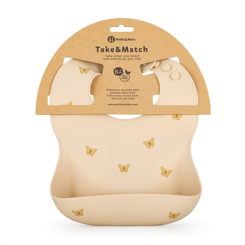 Petite&Mars Take&Match 6m+ bryndák Sand Butterflies 1 ks