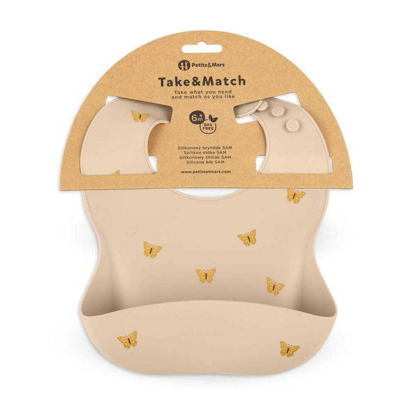 Petite&Mars Take&Match 6m+ bryndák Sand Butterflies 1 ks