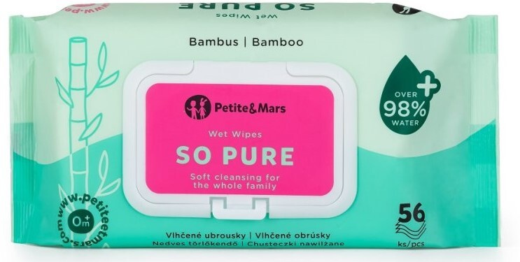 Petite&Mars So Pure vlhčené ubrousky pro děti 4x56 ks