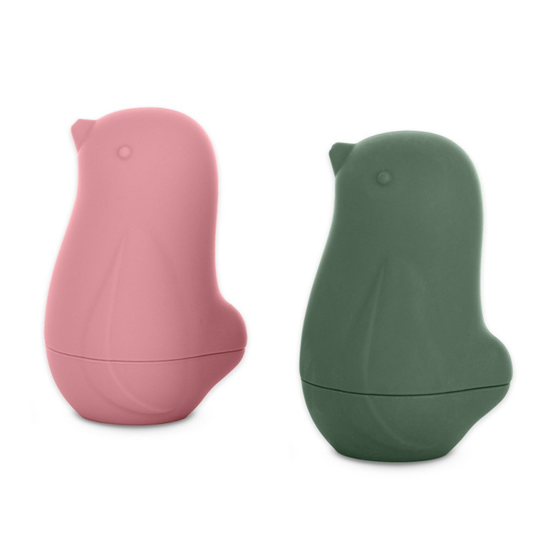 Petite&Mars Love Birds hračka do vody 6 m+ Rose Green 2 ks