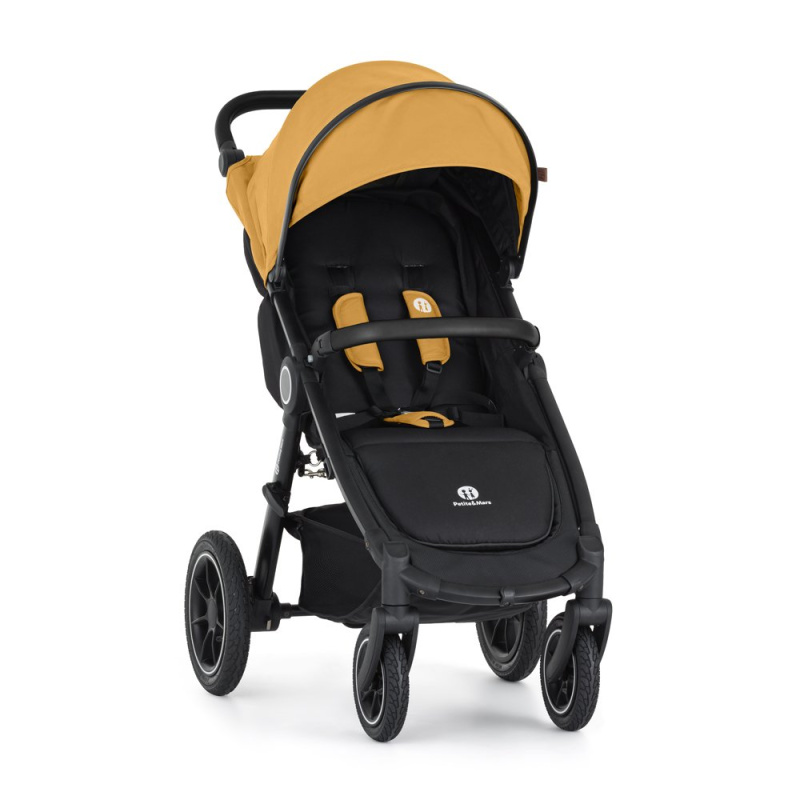 Petite&Mars Kočárek sportovní Street2 Air Black Dense Honey