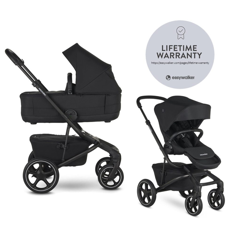 Easywalker Kočárek kombinovaný Jimmey 2v1 Pepper Black LITE RWS