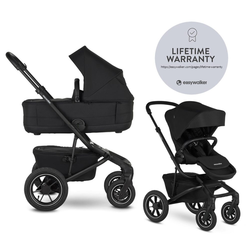 Easywalker Kočárek kombinovaný Jimmey 2v1 Pepper Black LITE AIR