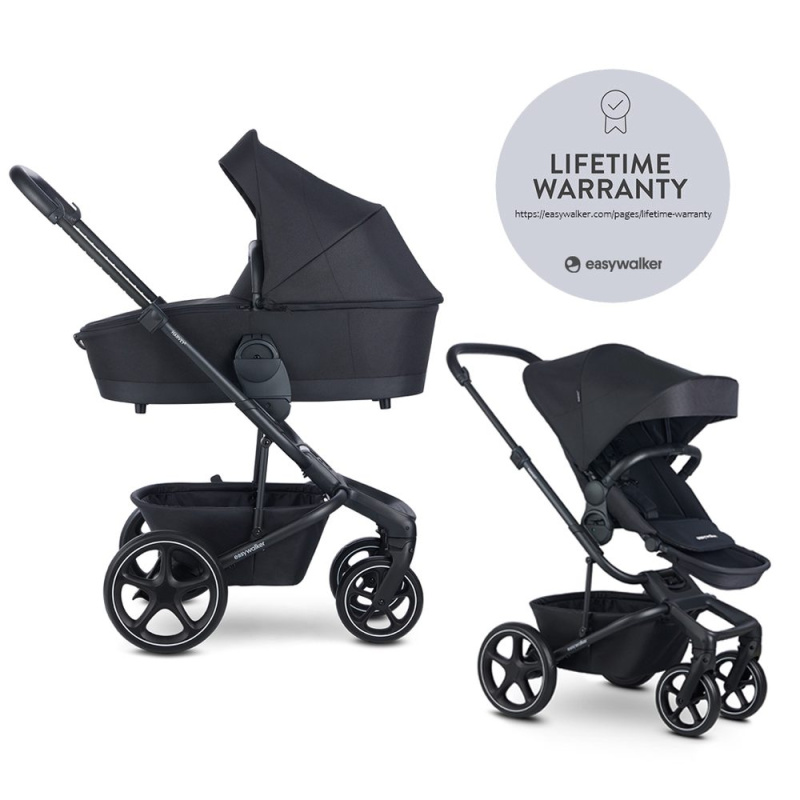 Easywalker Kočárek kombinovaný Harvey⁵ 2v1 Midnight Black LITE RWS