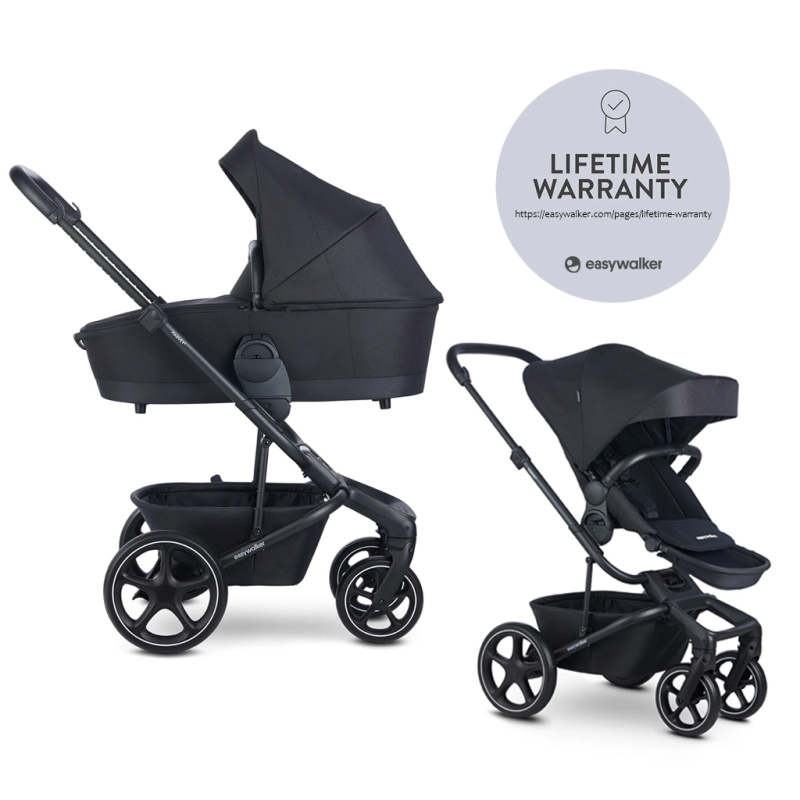 Easywalker Kočárek kombinovaný Harvey⁵ 2v1 Midnight Black LITE RWS