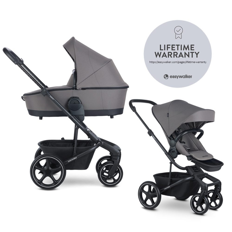 Easywalker Kočárek kombinovaný Harvey⁵ 2v1 Pebble Grey LITE RWS
