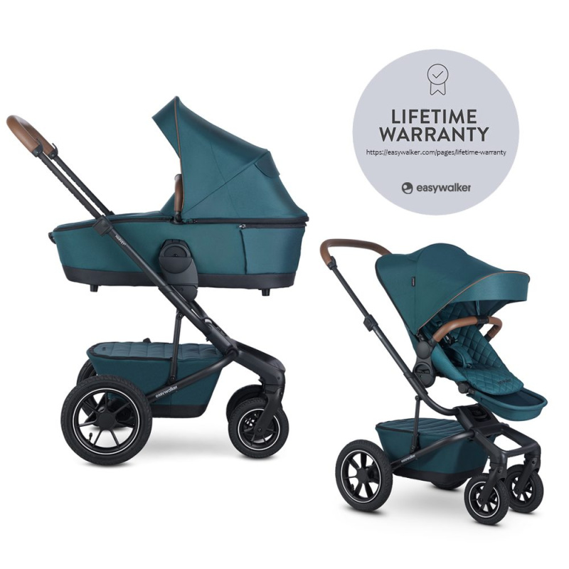 Easywalker Kočárek kombinovaný Harvey⁵ Premium 2v1 Jade Green LITE AIR