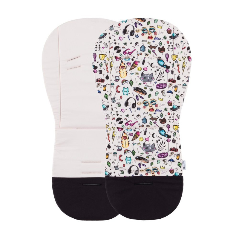 Petite&Mars Vložka do kočárku Foamy Limited 100 - PETITE&MARS Vložka do kočárku Foamy Limited 100 Tattoo