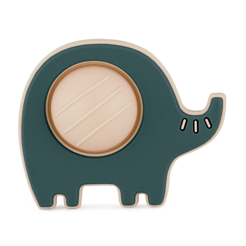 Petite&Mars Elephant Edwin 6m+ hračka Misty Green 1 ks