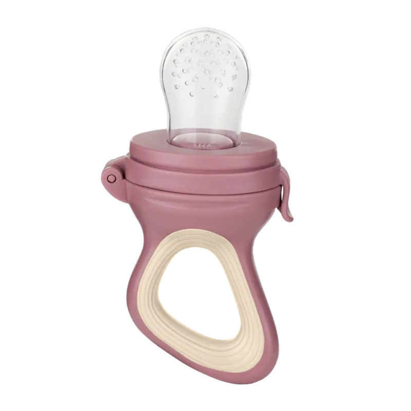 Petite&Mars Silicone Food Feeder 6m+ krmící kousátko Rose&Sand 1 ks