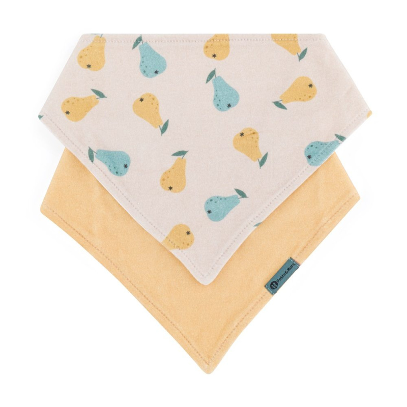 Petite&Mars Bandana Luke 3m+ bryndák Beige Pears&Intense Ochre 1 ks