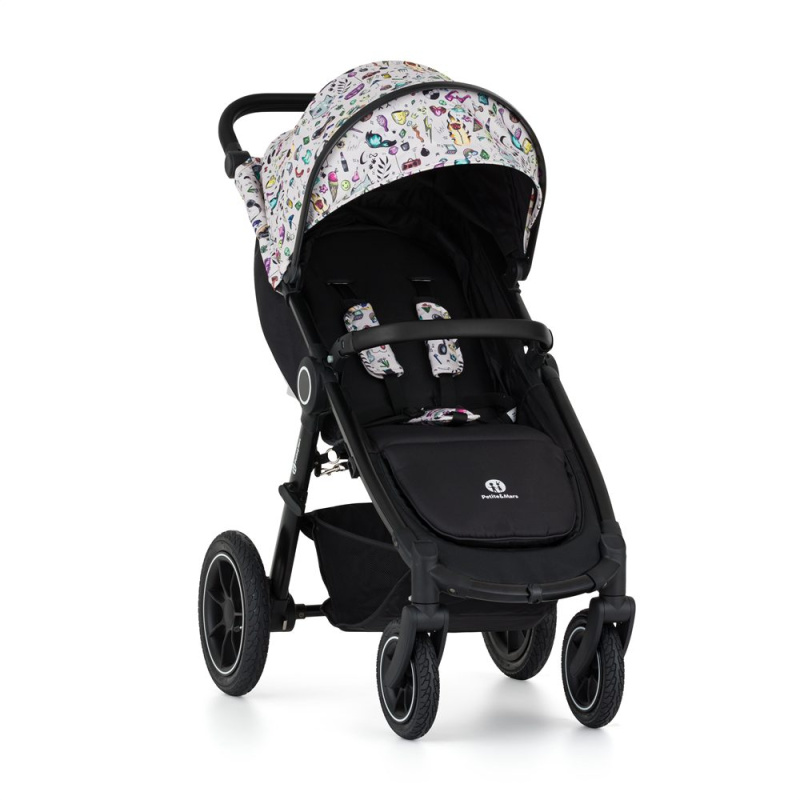 PETITE&MARS Kočárek sportovní Street2 Air Black Limited 100 Tattoo - Black Limited 100 Tattoo