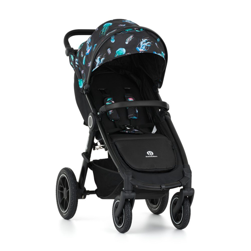 PETITE&MARS Kočárek sportovní Street2 Air Black Limited 100 Tattoo - PETITE&MARS Kočárek sportovní Street2 Air Black Limited 100 Jellyfish