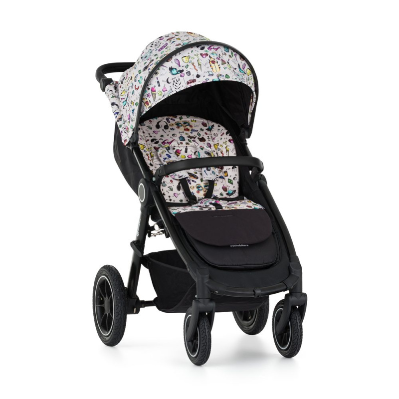 Petite&Mars Street2 Air Black Limited 100 Complete - PETITE&MARS Kočárek sportovní Street2 Air Black Limited 100 Tattoo Complete