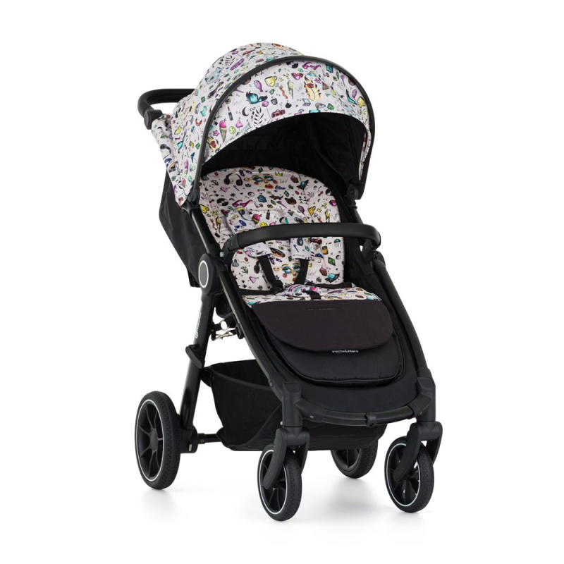 Petite&Mars Street2 RWS Black Limited 100 Elegant Birds Complete - PETITE&MARS Kočárek sportovní Street2 RWS Black Limited 100 Tattoo Complete