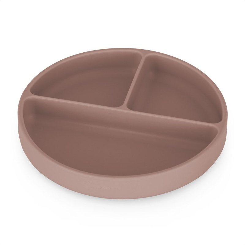 Petite&Mars Take&Match 6m+ dělený talíř kulatý Velvet Latte 1 ks