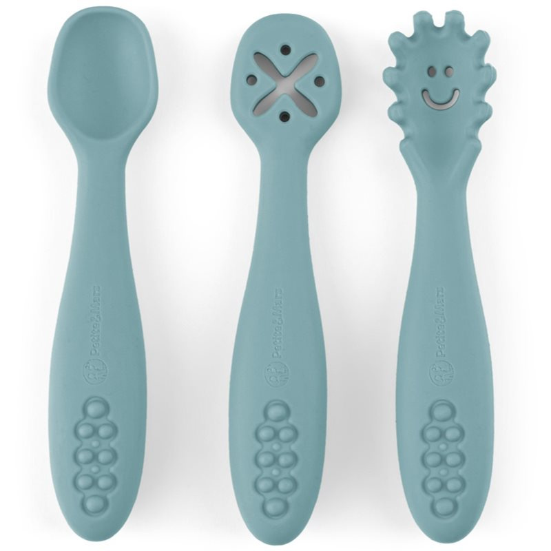 Petite&Mars Take&Match 6m+ lžička pro děti Frosted Sky 3 ks