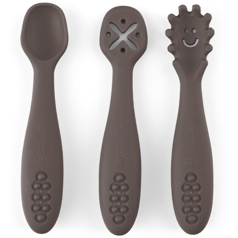 Petite&Mars Take&Match 6m+ lžička pro děti Bitter Cocoa 3 ks